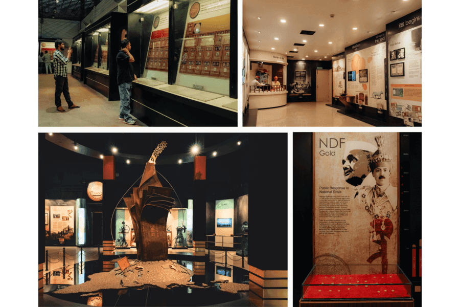<p>The museum also has life-size models depicting past processes related to currency-making and art installations to explore.</p>