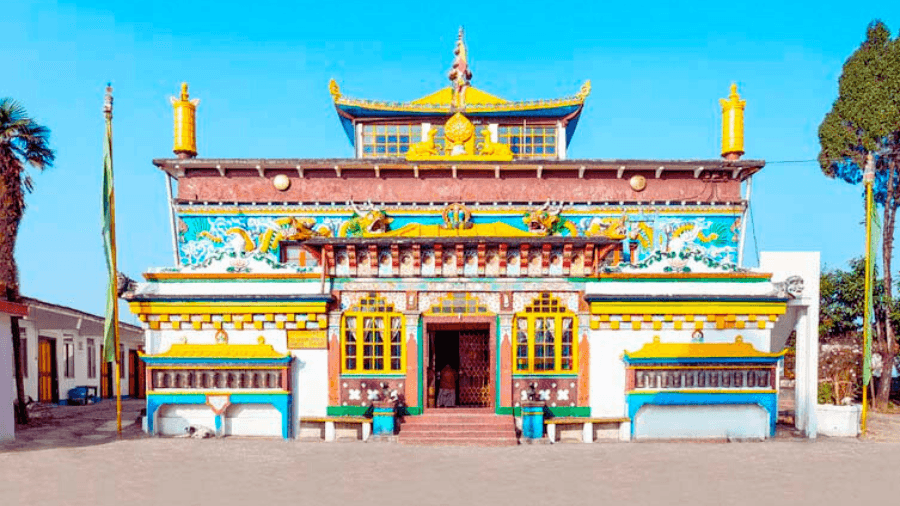 <p>High in the hills, this peaceful Buddhist monastery invites contemplation beneath Himalayan skies.</p>