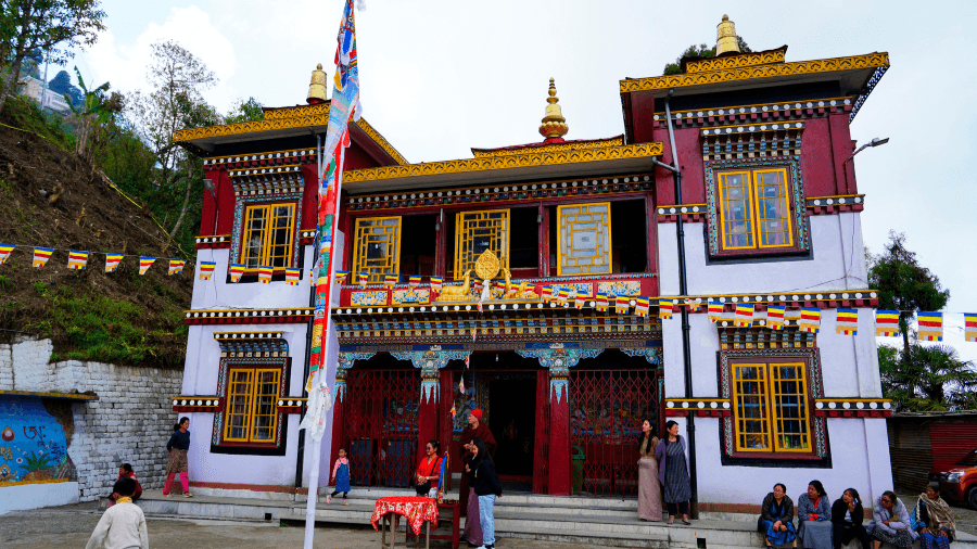<p>A hilltop sanctuary of Tibetan Buddhism.</p>