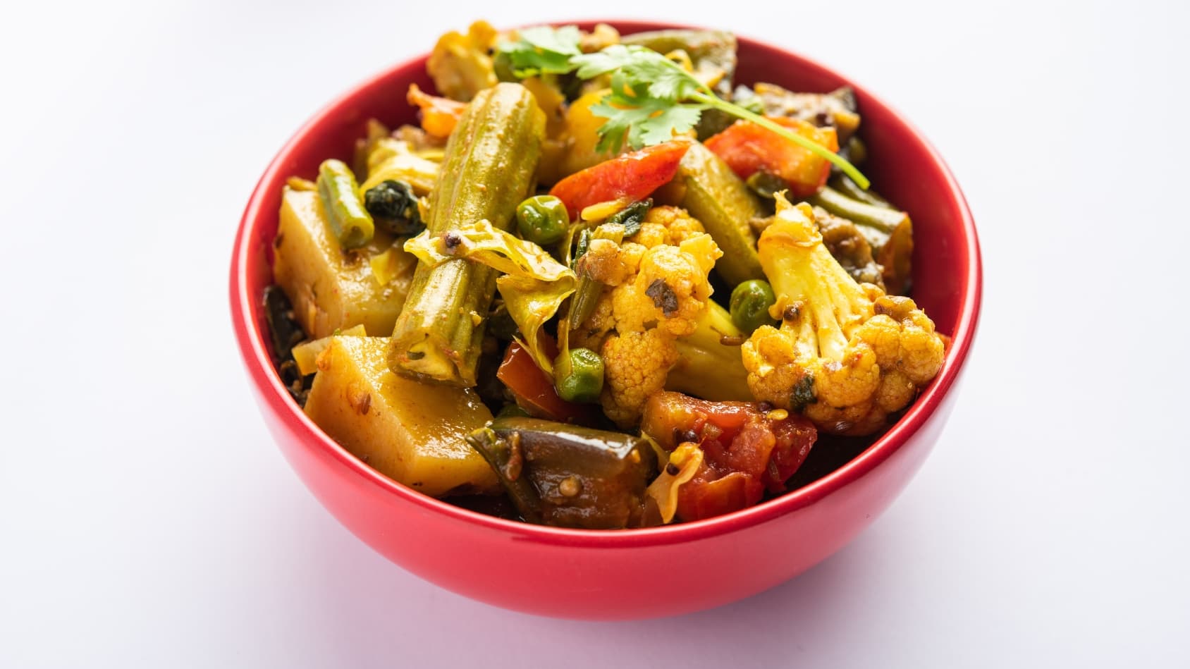 <p>A rustic dry preparation of mixed vegetables cooked in mustard oil. (Shutterstock)</p>