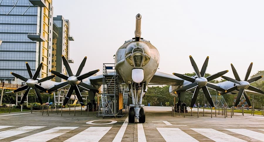 <p>The Albatross stands looming over the museum grounds.&nbsp;</p>