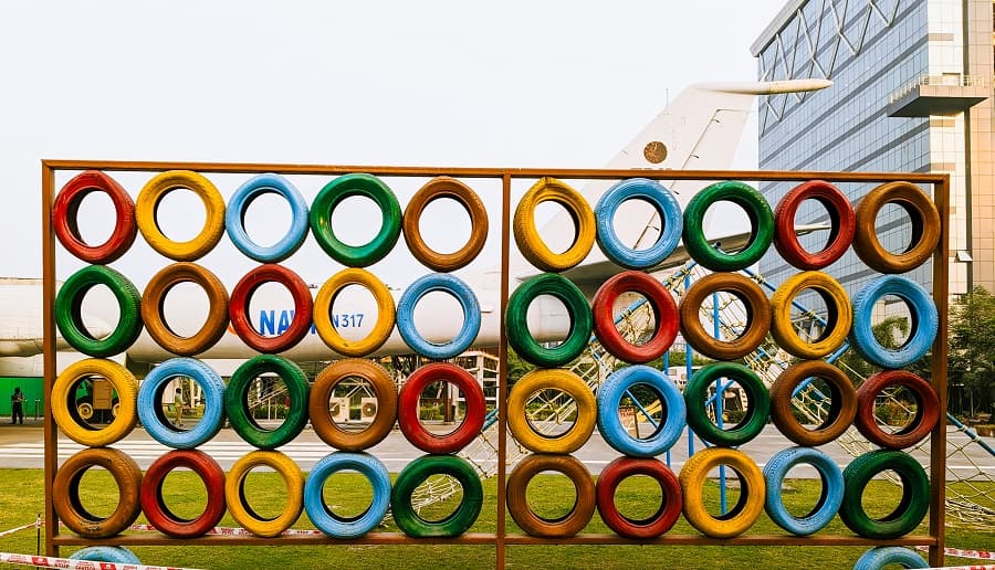 <p>The museum grounds include a children’s play area.</p>