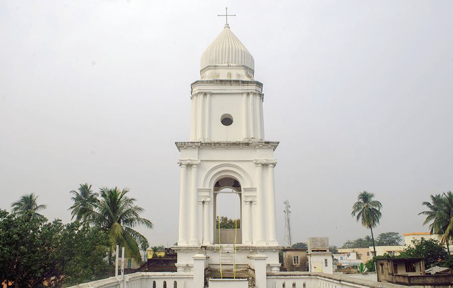 <p>The clock tower of the Armenian Church. (Picture by Rangan Datta)</p>