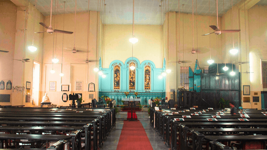 <p>A view of the interiors of the Old Mission Church. (Picture by Rangan Datta)</p>