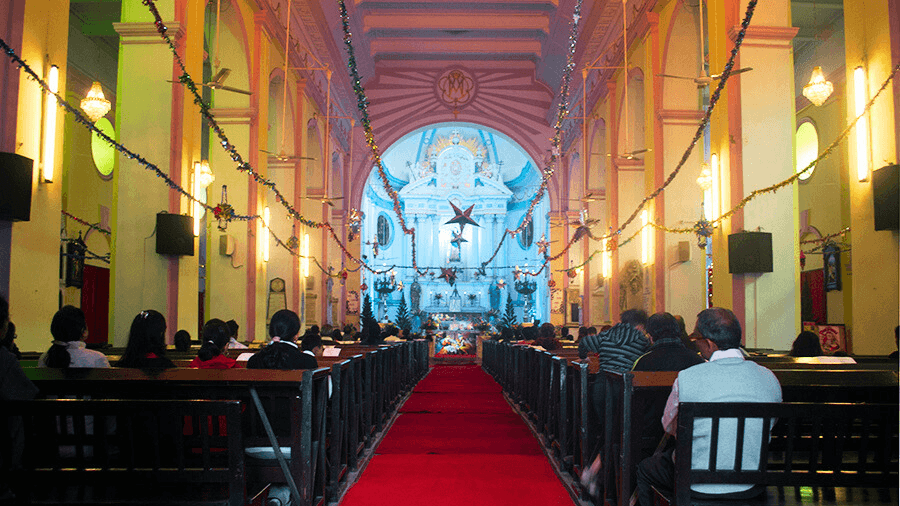 <p>The interiors of the Portuguese Church. (Picture by Rangan Datta)&nbsp;</p>