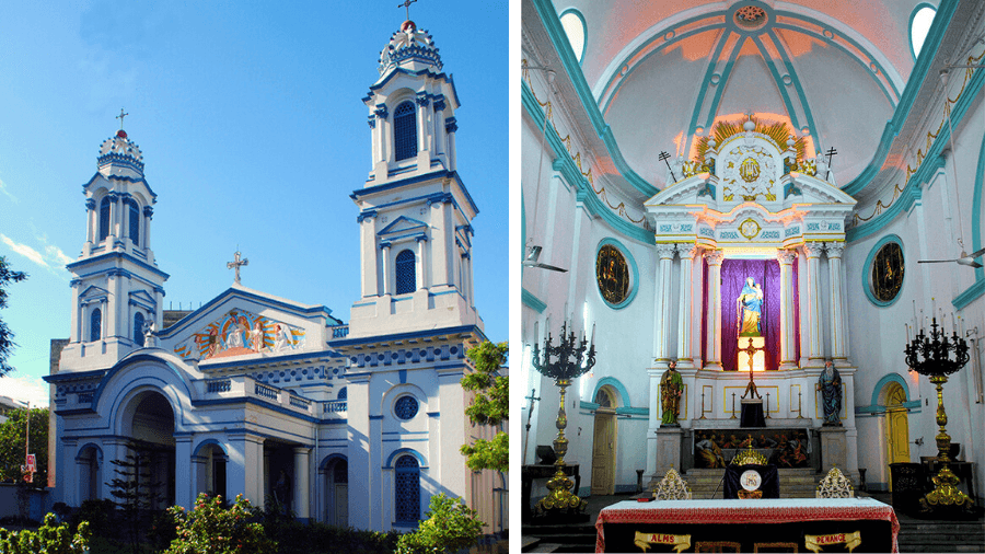 <p dir="ltr">(left)&nbsp;The Portuguese Church or the Cathedral of the Most Holy Rosary; (right) the interiors of Portuguese Church. (Pictures by Rangan Datta)&nbsp;</p>