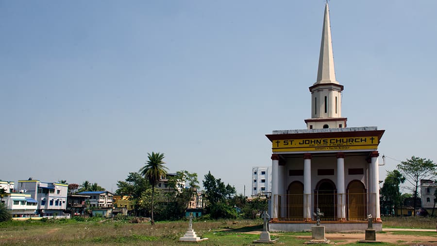 <p dir="ltr">The St. John’s Church and its adjacent graveyard.&nbsp;(Picture by Rangan Datta)</p>