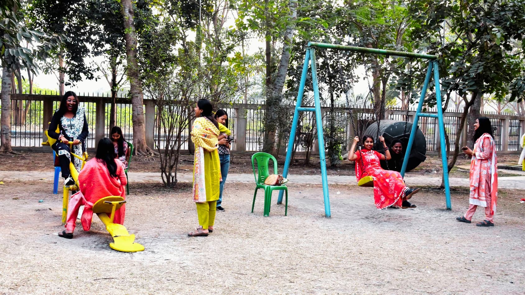 <p>The village offers simple recreational spaces where visitors can enjoy the outdoors.&nbsp;</p>