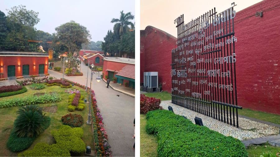 <p>View of the compound from the cafe. (Pictures by Bishnupriya Banerjee)</p>