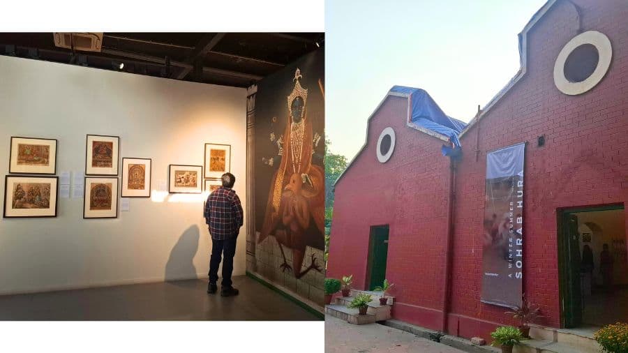<p>The barn-like structure houses a space for art exhibitions held. (Pictures by Bishnupriya Banerjee)</p>