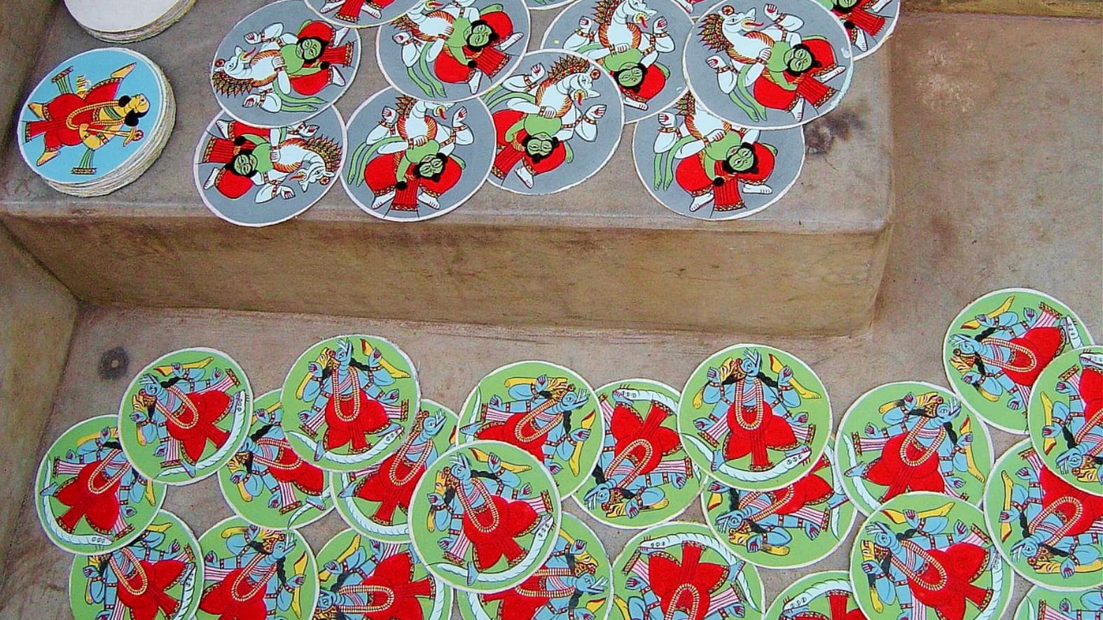 <p>Dashavtar cards of Bishnupur. (Picture by Sumita Roy Dutta, Wikimedia Commons)</p><p>&nbsp;</p>