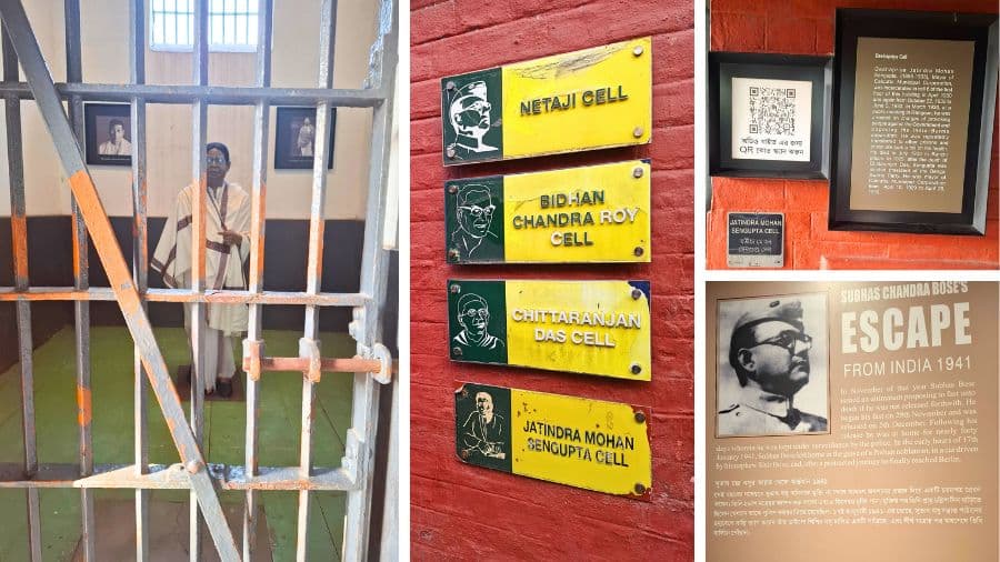 <p>Life-size models of prominent freedom fighters grace the cells where they were originally imprisoned. (Pictures by Bishnupriya Banerjee)</p>