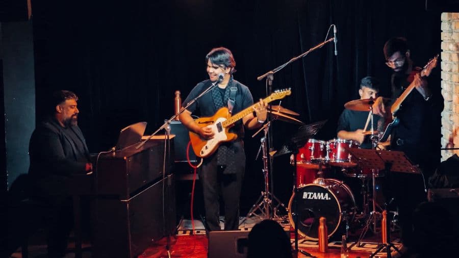 <p>Aamir Rizvi and band play at Skinny Mo's. (Picture by the venue)</p>