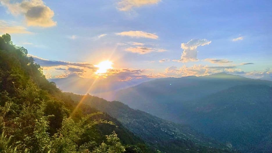 A stunning sunrise viewed from Milan Top. (Picture by Ronald Tamang) 