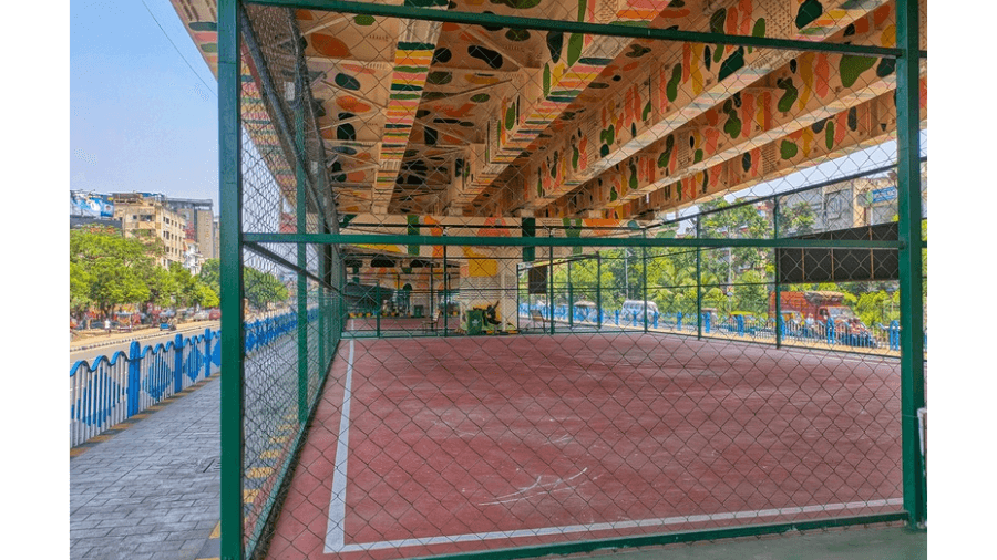 <p>Zumba, karate and open-air physical training sessions are also held on this skating rink.</p>