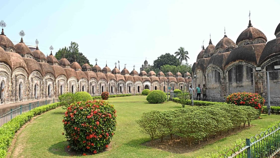 <p>The 108 Shiva temple complex, where 108 Shiva temples are arranged in two concentric circles.</p>