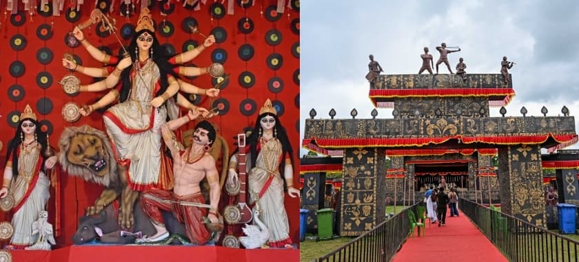 <p>Pujas in Salt Lake and New Town also draw huge crowds.</p>