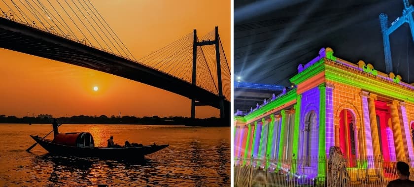 <p>Try to catch a sunset at Prinsep Ghat when you plan your riverside Puja route.&nbsp;</p>